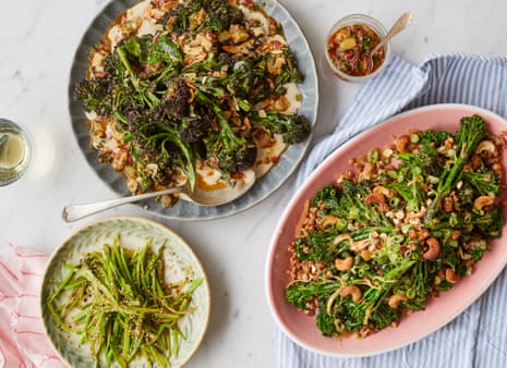 Ravinder Bhogal’s purple sprouting broccoli recipes | Food | The Guardian