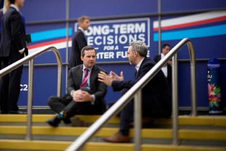 Attendees at the Tory conference today.