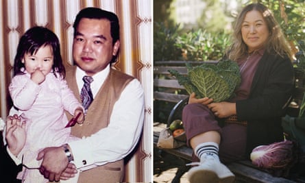 Hetty Lui McKinnon as a child with her late father, Wai Keung Lui, and McKinnon in recent times