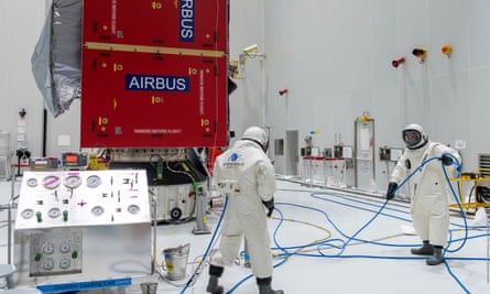 The Jupiter Icy Moons Explorer being fuelled for launch