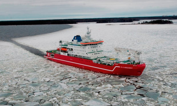 The 13,700-tonne icebreaker SA Agulhas.