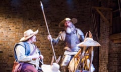 Rufus Hound as Sancho and David Threlfall in the title role of the RSC’s production of Don Quixote.