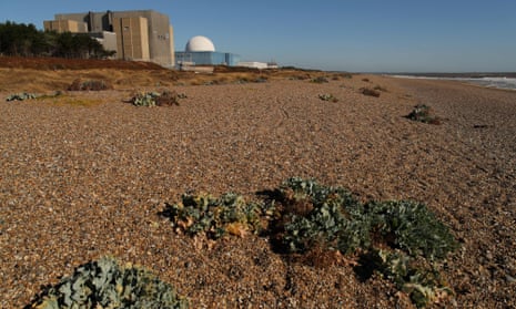 Sizewell B nuclear power station on the Suffolk coast.