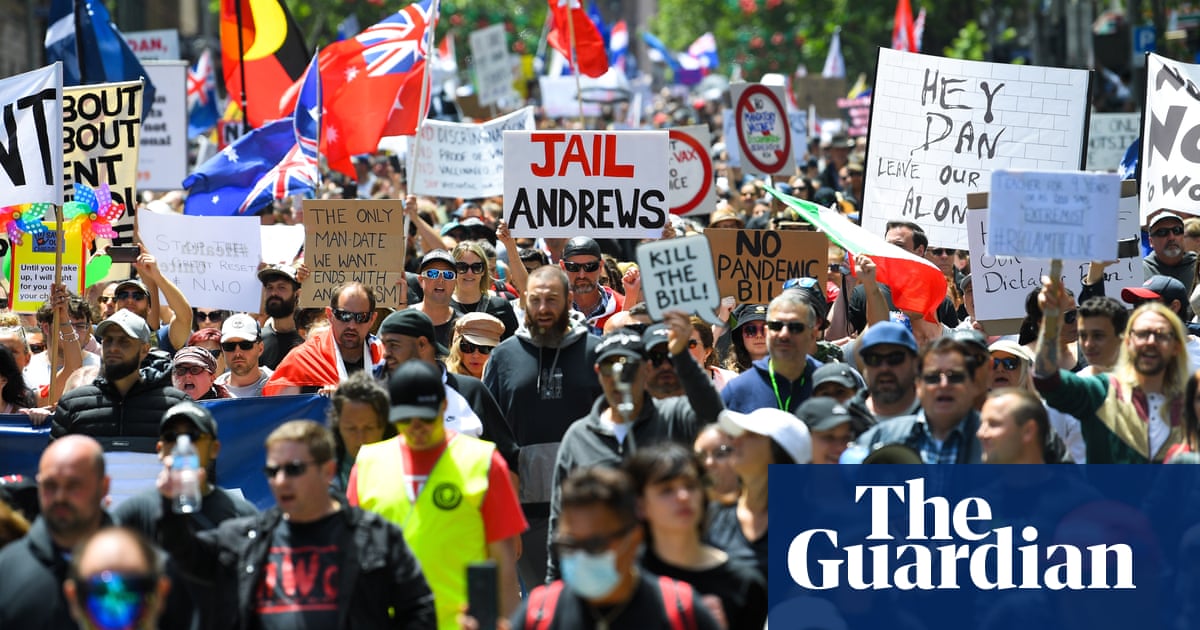 Australia Covid protests: threats against ‘traitorous’ politicians as thousands rally in capital cities