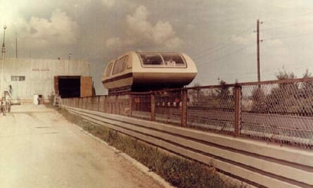 Moscow’s Wagon TA-05 maglev train, as featured in a Soviet-era sci-fi film in which it had the name Fire-ball.