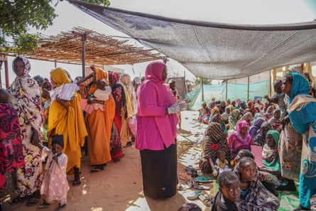 Women at Zamzam camp for displaced people in Darfur, Sudan