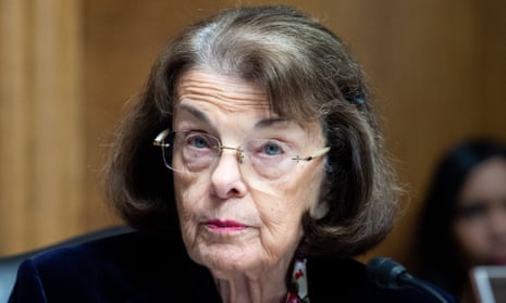 Senator Dianne Feinstein (D-CA) speaking at a hearing of the Senate Judiciary Committee. Senate Judiciary Committee Hearing in Washington, US - 13 Dec 2022.
