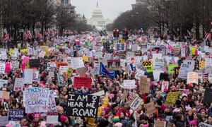 Thousands of people on Pennsylvania Avenue participate in the Women’s March and rally to protest President Donald J. Trump the day after he was sworn in as the 45th President of the United States.