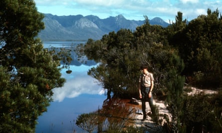 Lake Pedder in south-west Tasmania, in 1968, before its inundation.