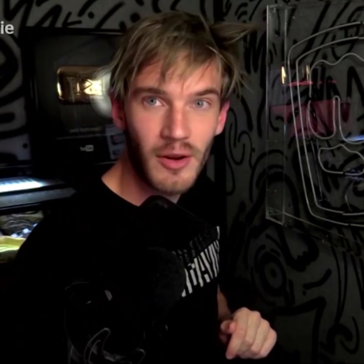 What camera does pewdiepie use to record his face