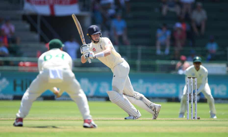 Zak Crawley picks up runs on the first day of the third Test against South Africa.