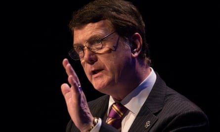 Gerard Batten, the Ukip leader, speaks at the party’s annual conference n Birmingham in September 2018