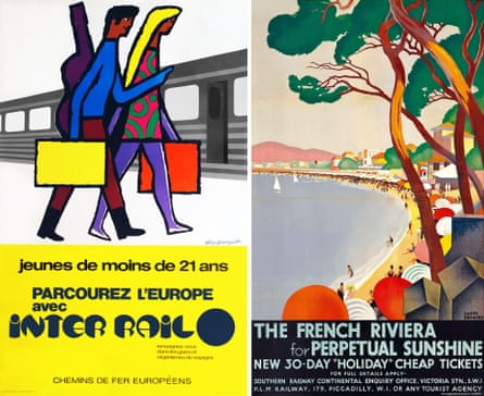 An early Interrail ad from the 1970s, and a French Riviera poster from 1930.