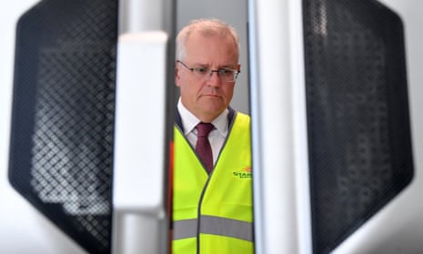 Scott Morrison visits the hydrogen research facility Star Scientific in NSW on Wednesday
