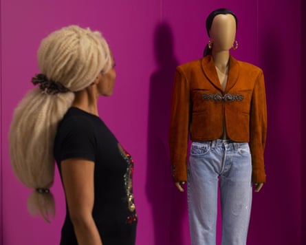 Iconic … the outfit worn by Sade Adu for ‘Sweetest Taboo’ music video, unveiled at V and A East’s inaugural exhibition.