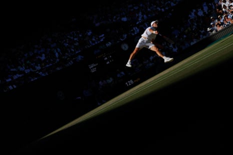 Arthur Fery during his match against Grigor Dimitrov.