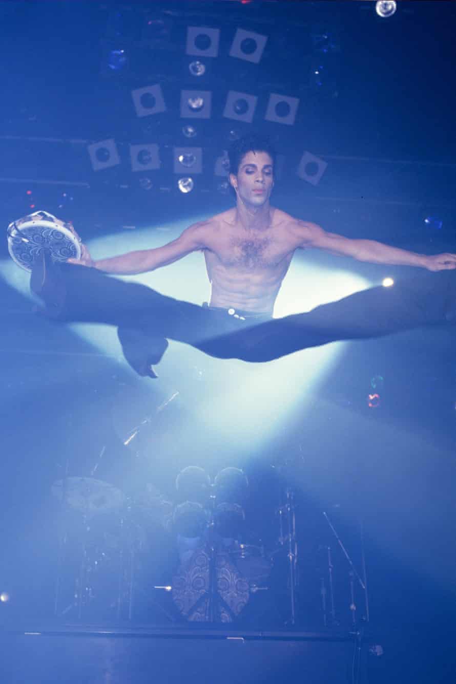 Prince lifts off in 1986.