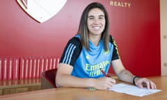 Mariona Caldentey at Arsenal’s training centre