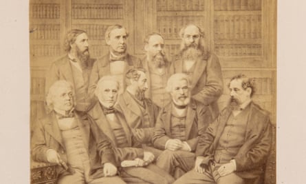 Photograph of Charles Dickens with authors
