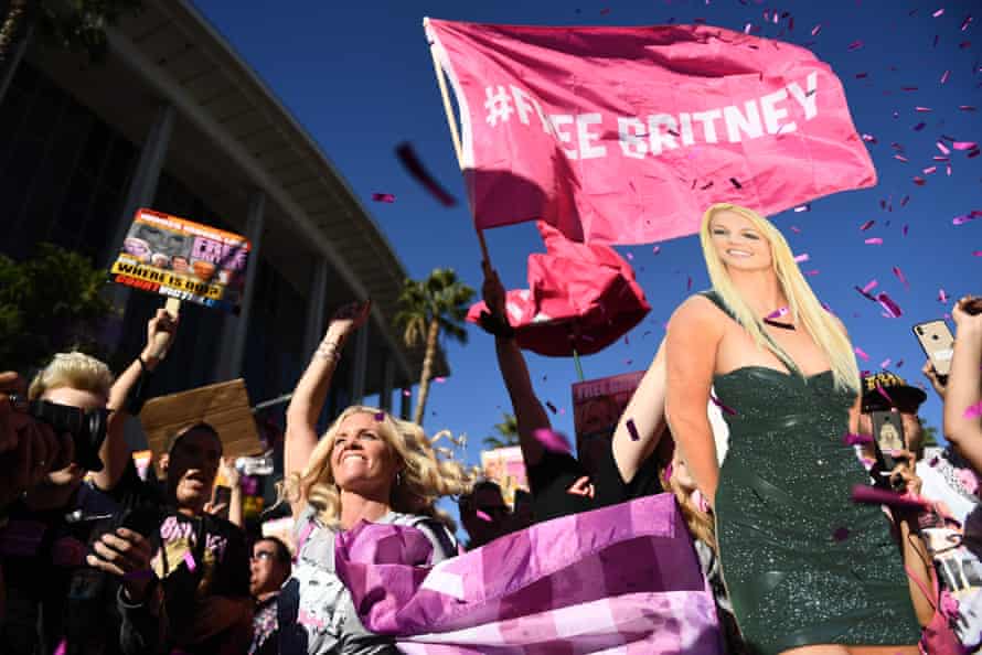 FreeBritney supporters.