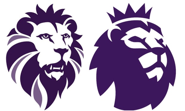 The new Ukip logo (left) is very similar to that of the Premier League