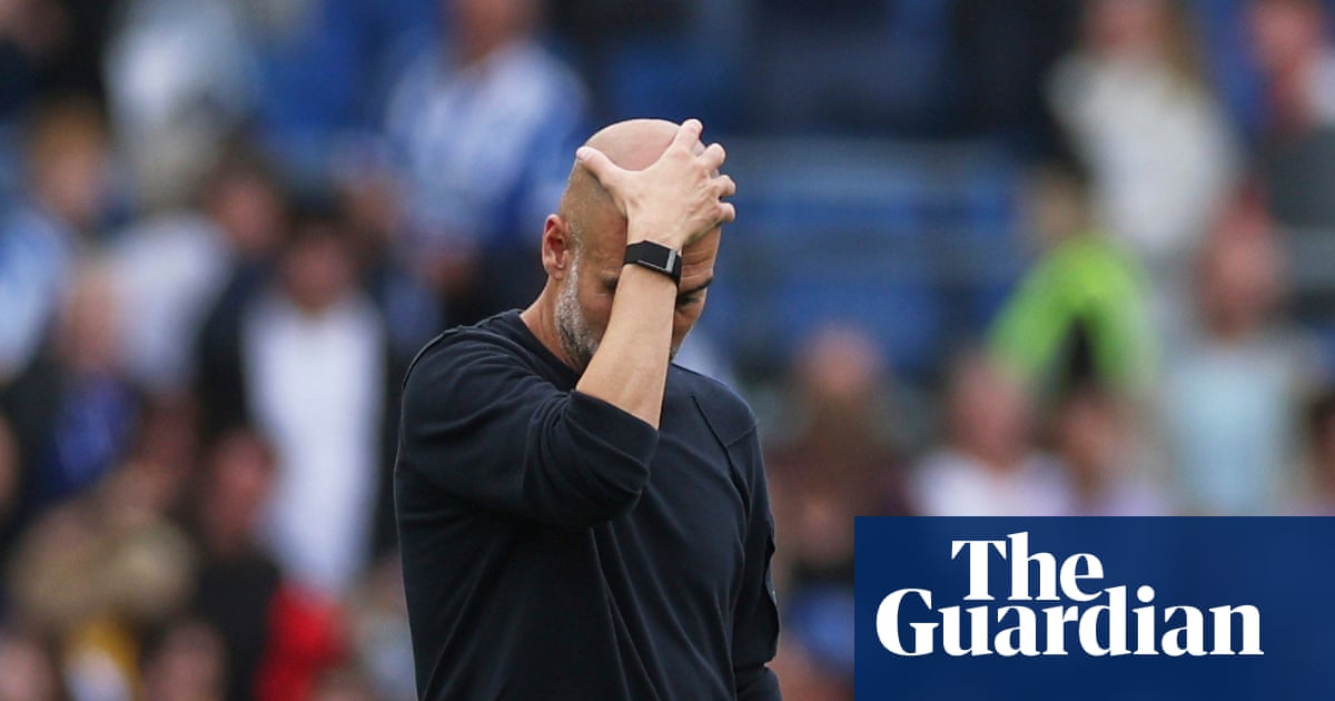 Guardiola says Manchester City forgot to play' in defeat at Brighton