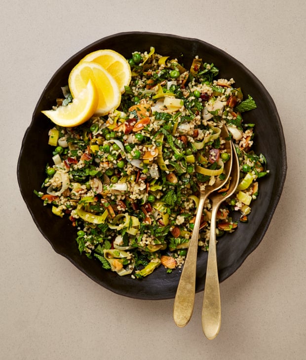 Meera Sodha’s leek, almond and herb tabbouleh
