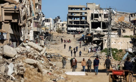 Scenes of destruction in Gaza amid the ongoing was between Israel and Hamas.