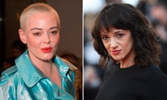 Composite: Rose McGowan and Asia Argento. Rose McGowan (left) has revealed that she no longer speaks to her fellow #MeToo activist Asia Argento after a young actor accused her of sexual assault.