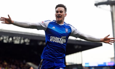 Could Tom Lawrence, here celebrating a goal for Ipswich, help to fill the gap left at Leicester if Riyad Mahrez leaves?