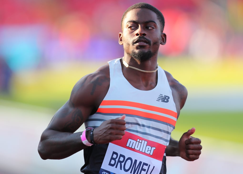Trayvon Bromell wins the men’s 100m at this month’s British Grand Prix at Gateshead.