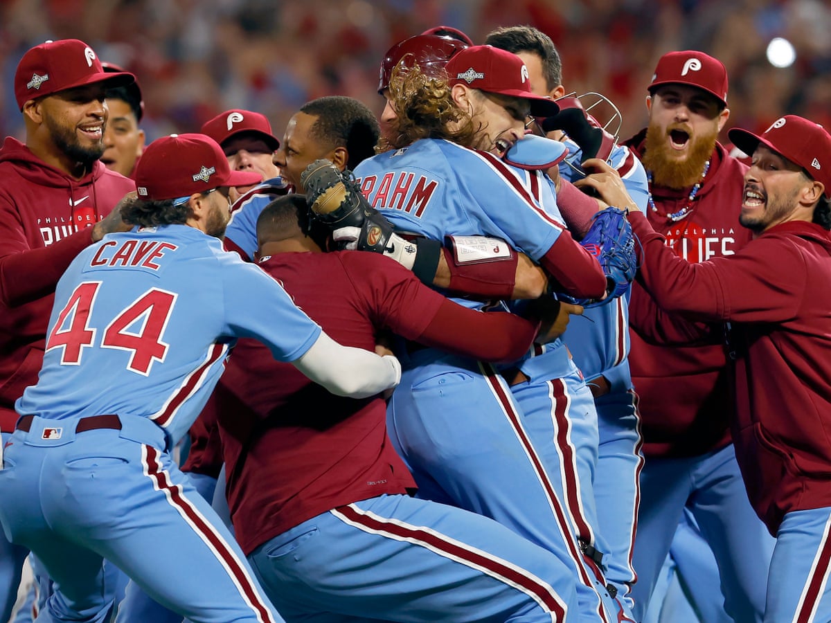 Philadelphia Phillies knock out 104-win Atlanta Braves to book return trip to NLCS | MLB | The Guardian
