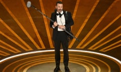 Jimmy Kimmel hosts the 95th Academy Awards show in Los Angeles last Sunday.