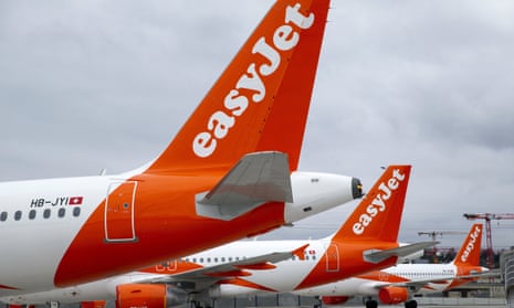 easyJet aircraft parked on the tarmac of Geneva airport