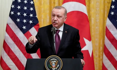 Recep Tayyip Erdogan at the White House in 2019. The state department said it would use ‘Türkiye’ in most formal and bilateral contexts.
