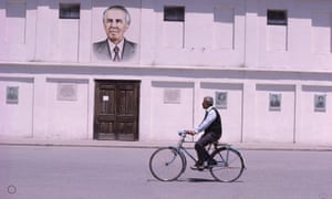 A portrait of Albania’s Communist dictator Enver Hoxha in 1980.