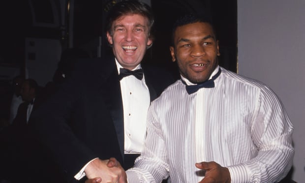 Donald Trump and Mike Tyson in November 1989 in New York City