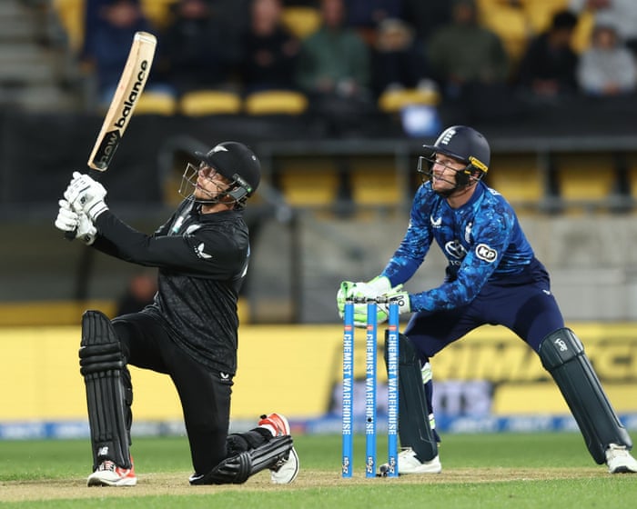 New Zealand edge home to beat England and seal series sweep: third men’s ODI – live