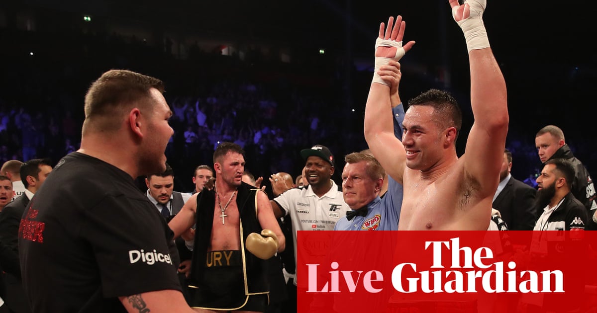 Joseph Parker beats Hughie Fury to retain WBO world heavyweight title as it happened Boxing Joseph Parker beats Hughie Fury to retain WBO world heavyweight title as it happened Boxing