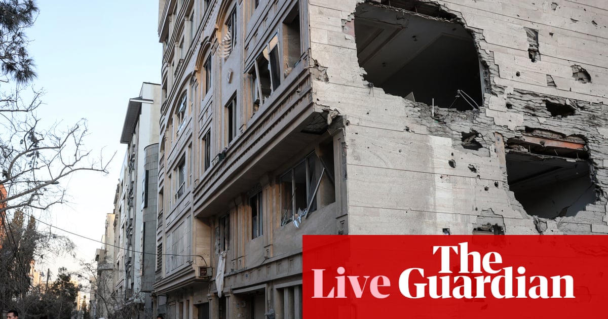 Israel-US war on Iran live: fire at US embassy in Riyadh after drone strike; Netanyahu says war ‘could take some time’