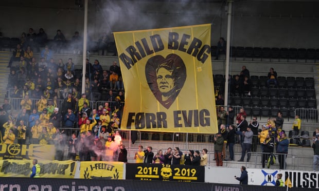Fans of Bodø/Glimt remembered Berg with a banner during a match against Odd in June.