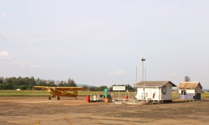 Piper Cub at the Charles Prince airport.