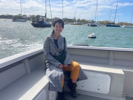 Rachel Dixon seaborne in Chichester Harbour.