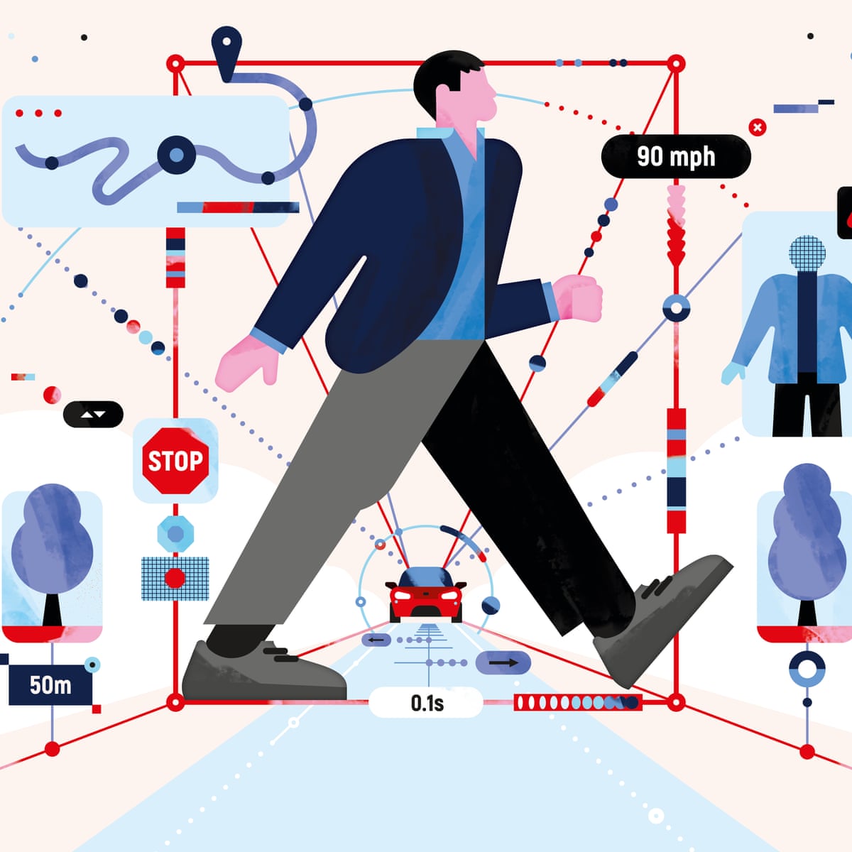 Collision Course Why Are Cars Killing More And More Pedestrians Self Driving Cars The Guardian How Many Peds Killed Cars 2022