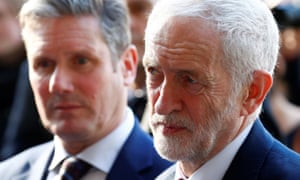 Keir Starmer, left, with Jeremy Corbyn