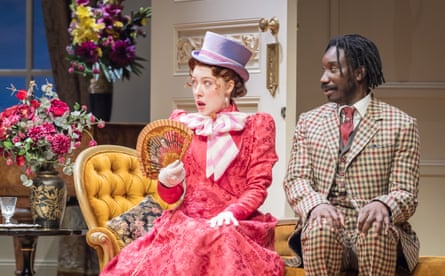 Kitty Hawthorne and Nathan Stewart-Jarrett in The Importance of Being Earnest.