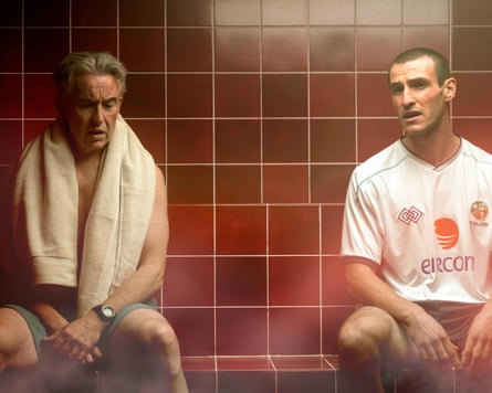 Steve Coogan as Mick McCarthy and Éanna Hardwicke in Saipan.