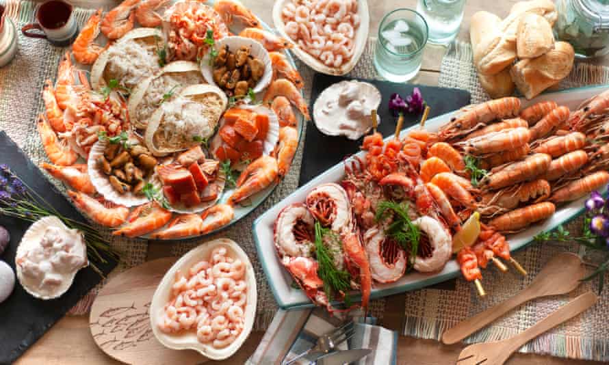 shellfish platters from Latimers Seafood