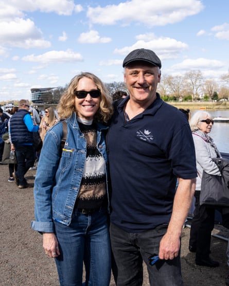 Richard, a former rower, and Diana Hull who came to see their son compete.