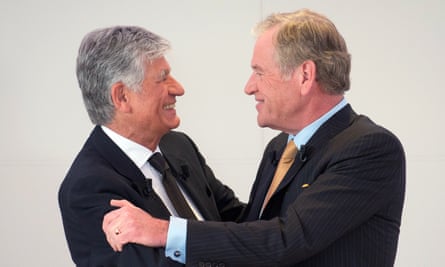 Maurice Lévy of Publicis, left, and John Wren of Omnicom.